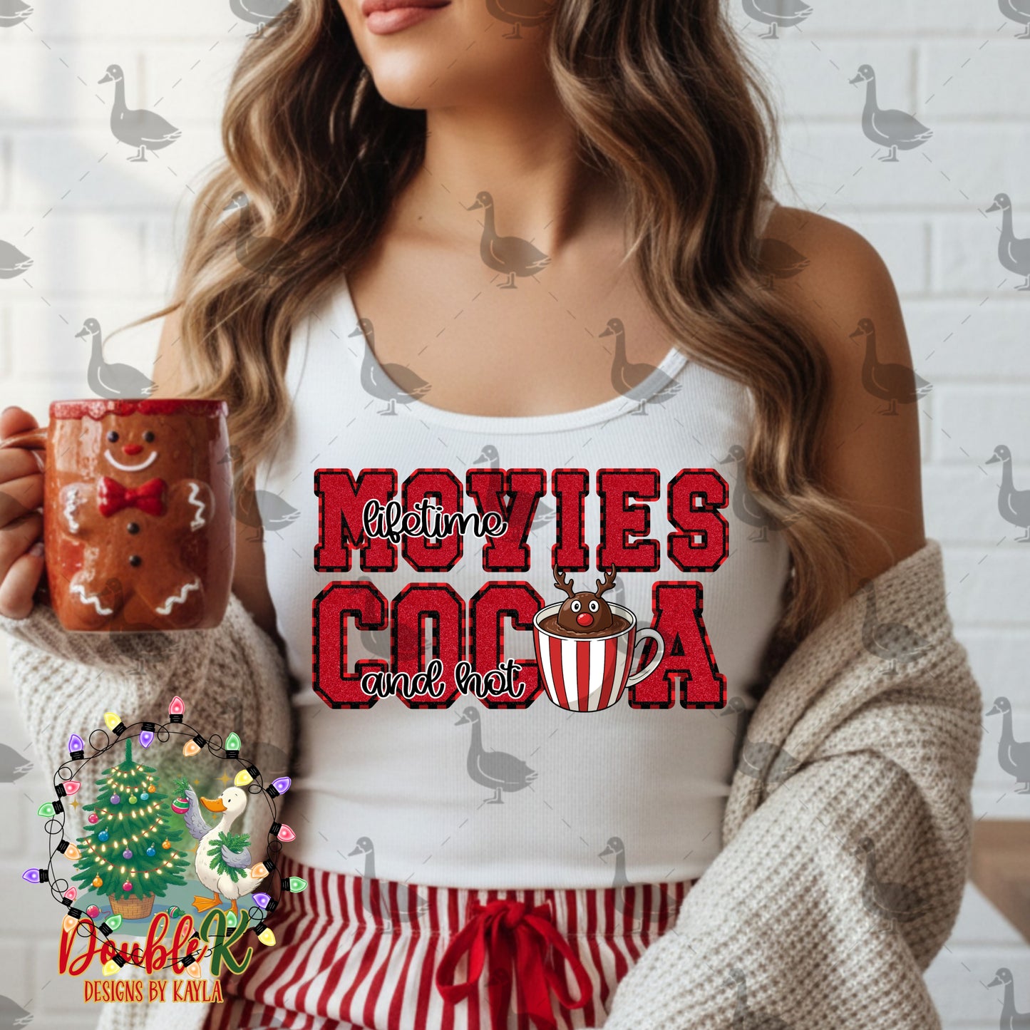 LT Movies And Reindeer Hot Cocoa PNG Design