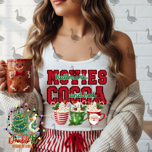HM Movies And Hot Cocoa PNG Design