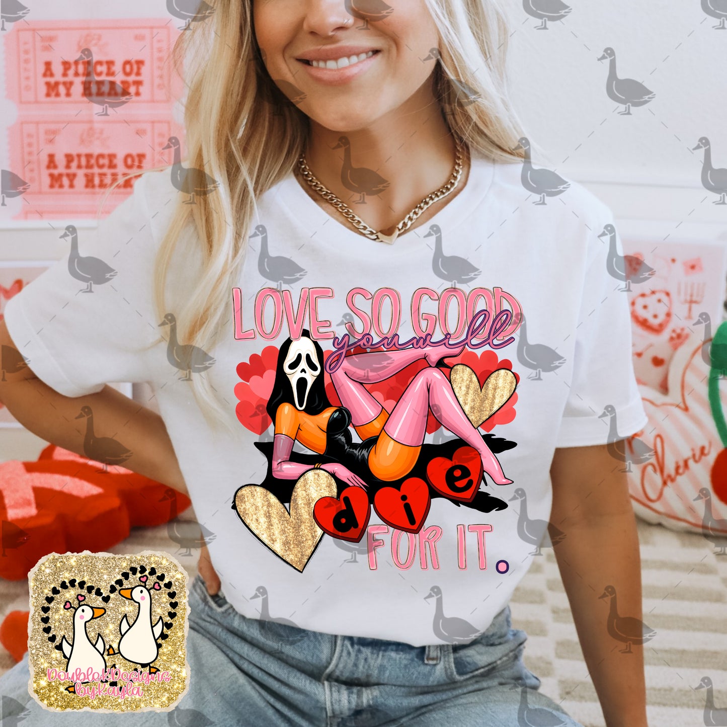 Ghostface Love PNG Design