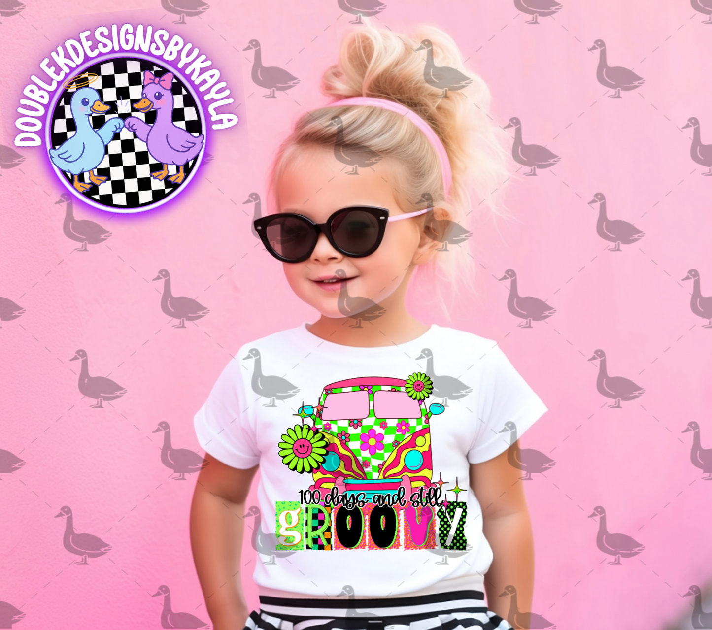 100 Days and Still Groovy PNG Design