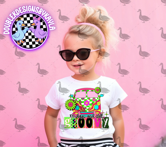 100 Days and Still Groovy PNG Design