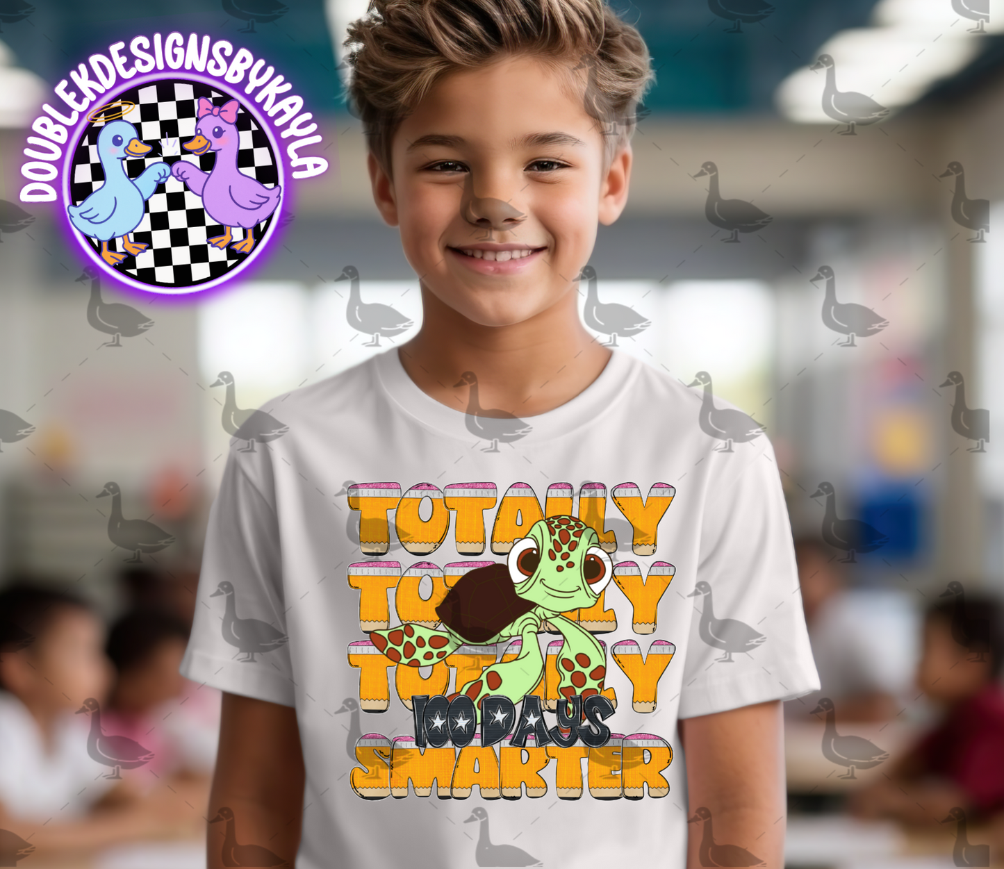 Totally 100 Days Smarter PNG Design