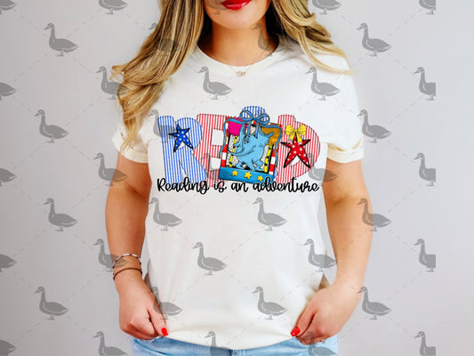 Reading Is An Adventure PNG Design