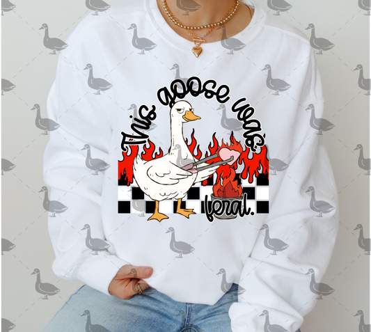 This Goose Was Feral PNG Design