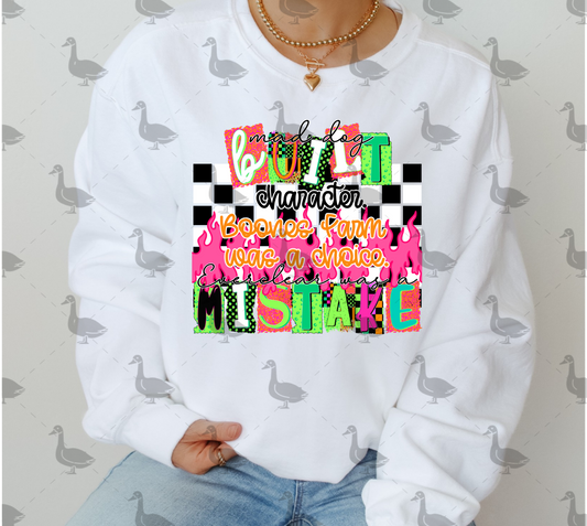 Mad Dog Built Character PNG Design