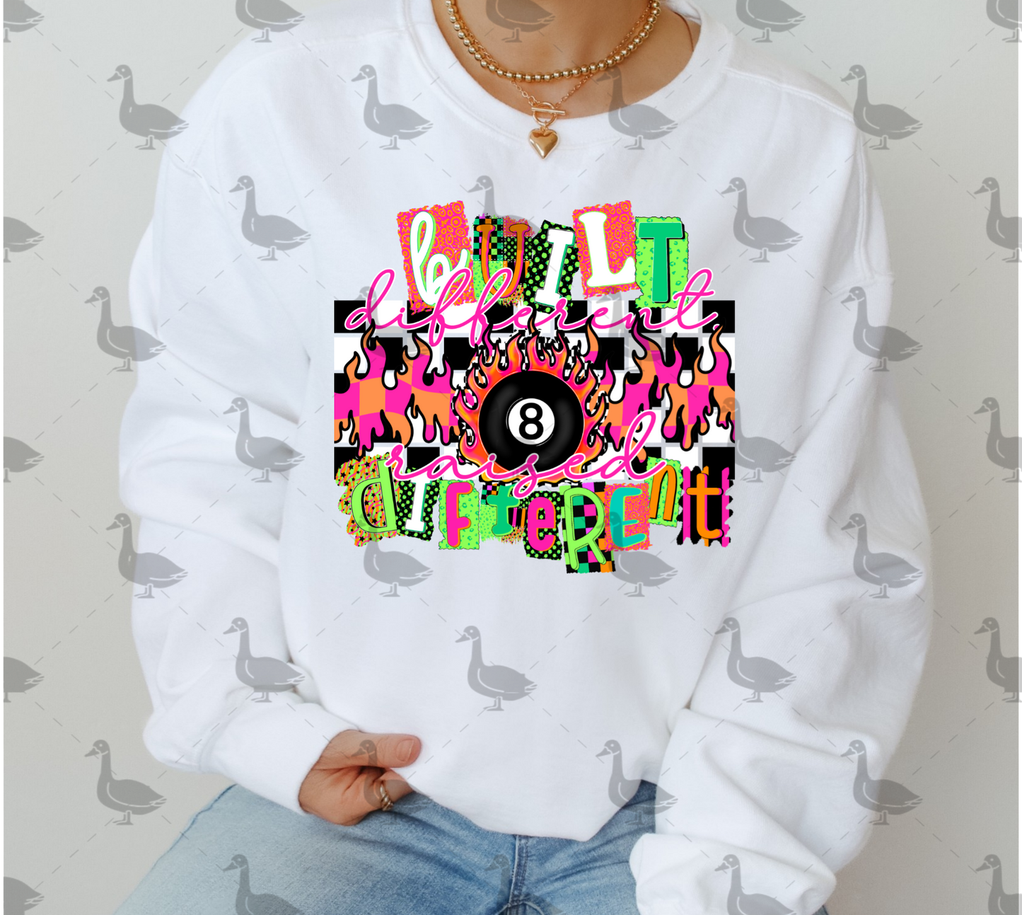 Built Different PNG Design