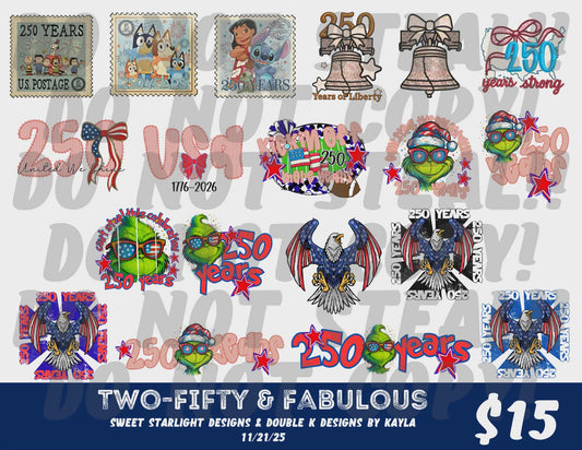 Two-Fifty and Fabulous Collab with Sweet Starlight Designs